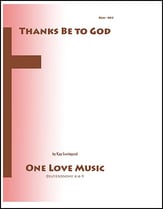 Thanks Be to God Unison choral sheet music cover